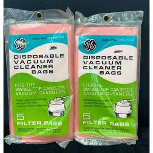 General Electric GE Swivel Top Canister Vacuum Bags 2 Packs 10 Bags XV50X120